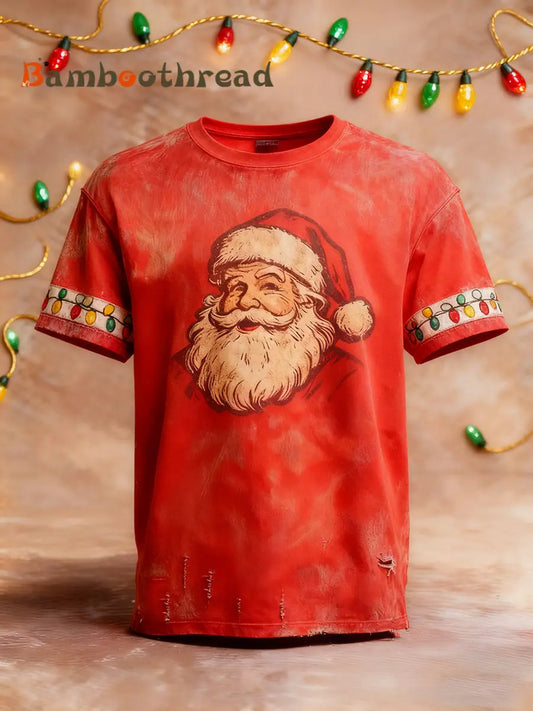 Men’s Vintage Christmas T-shirt Red / S
