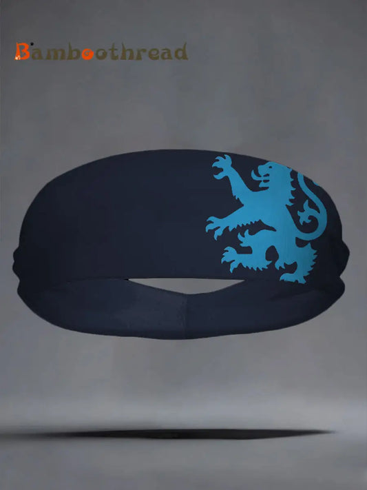 Scotland Football Lover Printed Sports Headband Navy Blue / ONE