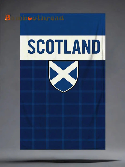 Scotland Football Lover Printed Sports Towel Navy Blue / ONE