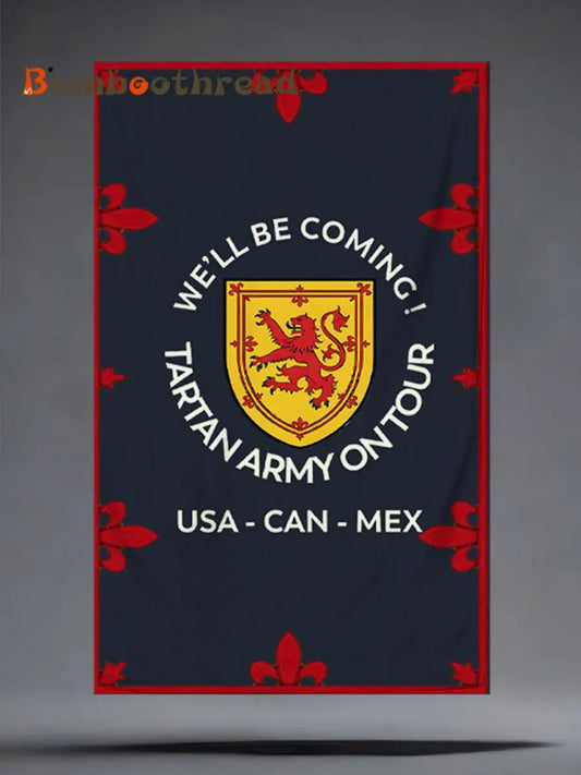 Scotland Football Lover Printed Sports Towel Navy Blue / ONE