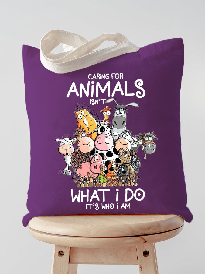 Animal lovers canvas bag