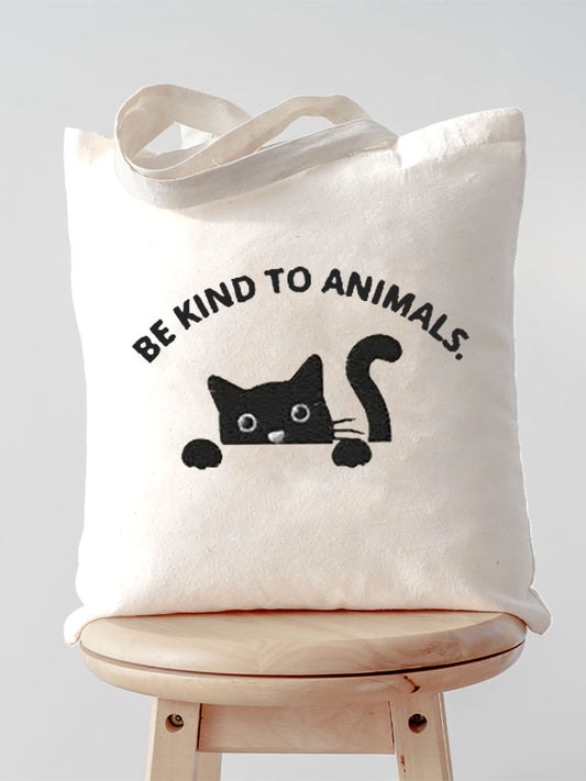 Protect animals canvas bag
