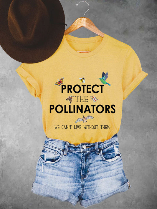 Women's Protect the pollinators we can't live without them T-shirts