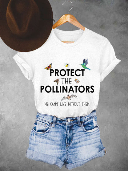 Women's Protect the pollinators we can't live without them T-shirts