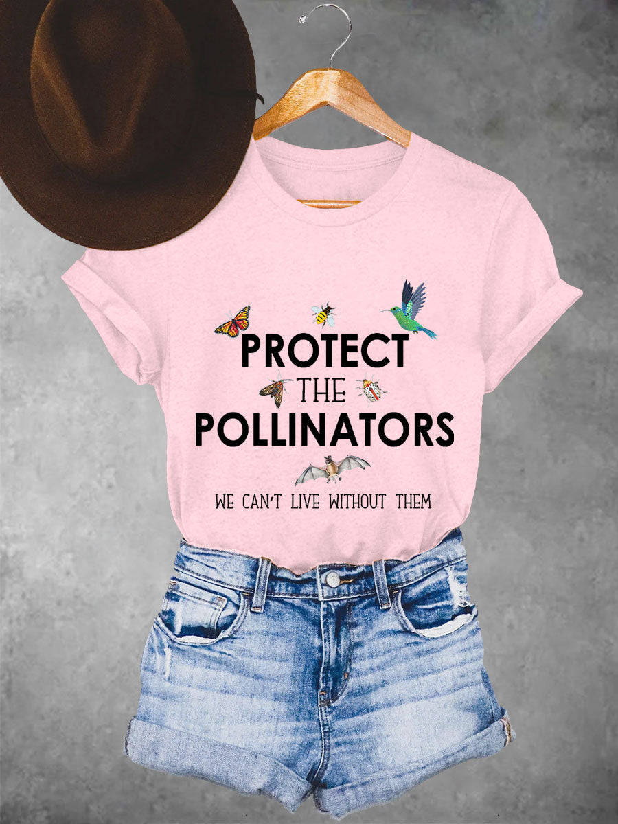 Women's Protect the pollinators we can't live without them T-shirts