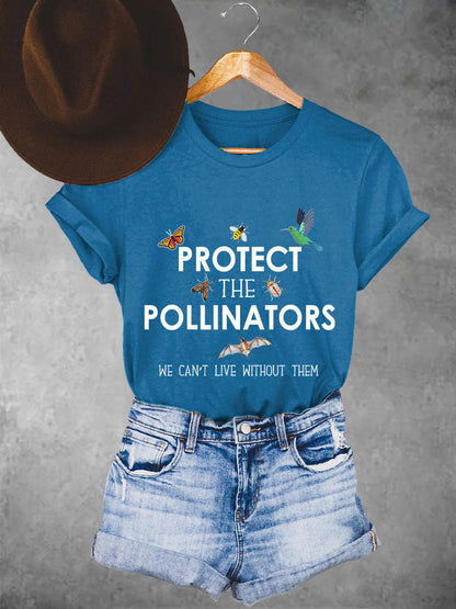 Women's Protect the pollinators we can't live without them T-shirts