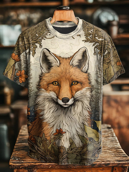 Unisex fox print t-shirts