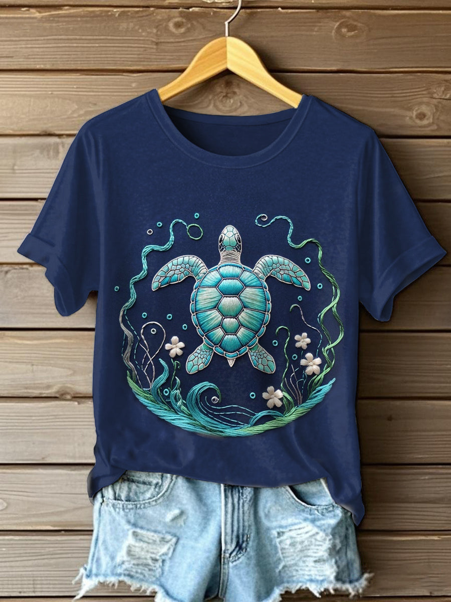 Women's Turtle Short Sleeve T-Shirt