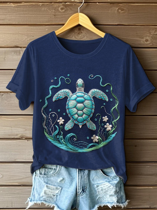 Women's Turtle Short Sleeve T-Shirt