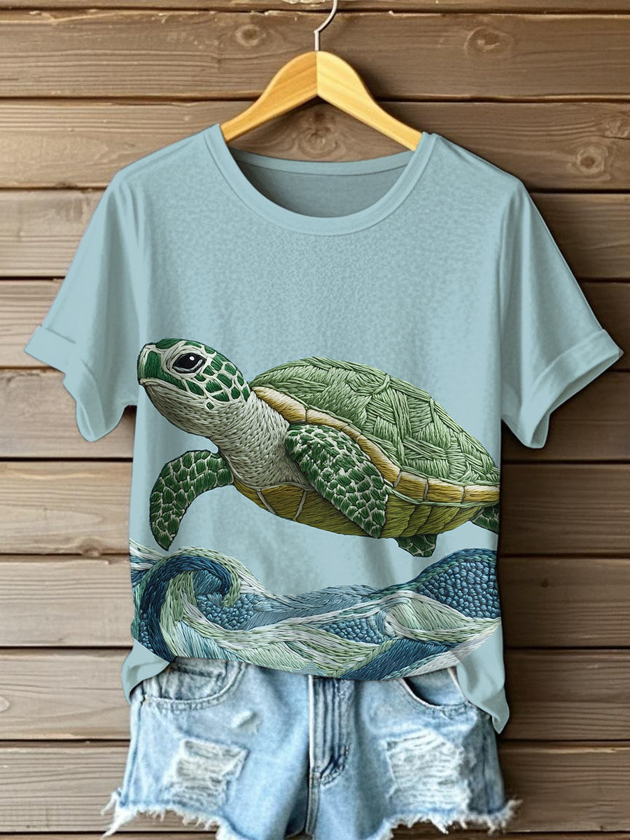 Women's Turtle Short Sleeve T-Shirt