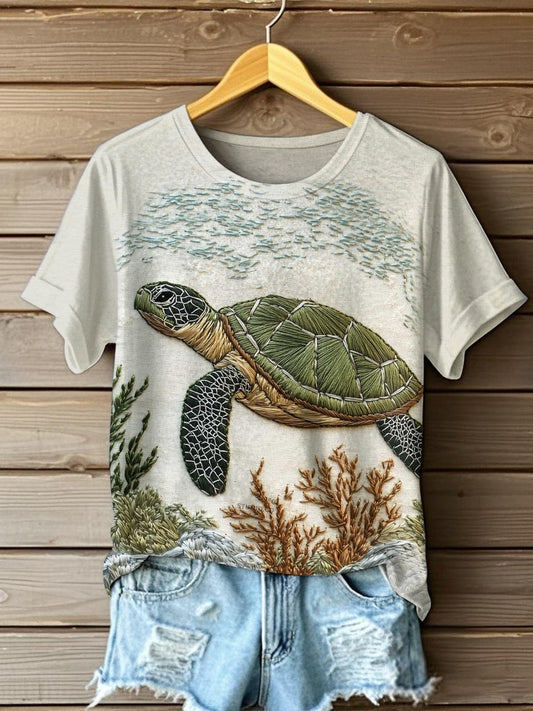 Women's Turtle Short Sleeve T-Shirt