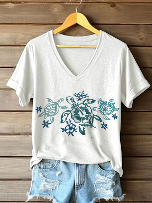 Women's Turtle Short Sleeve T-Shirt