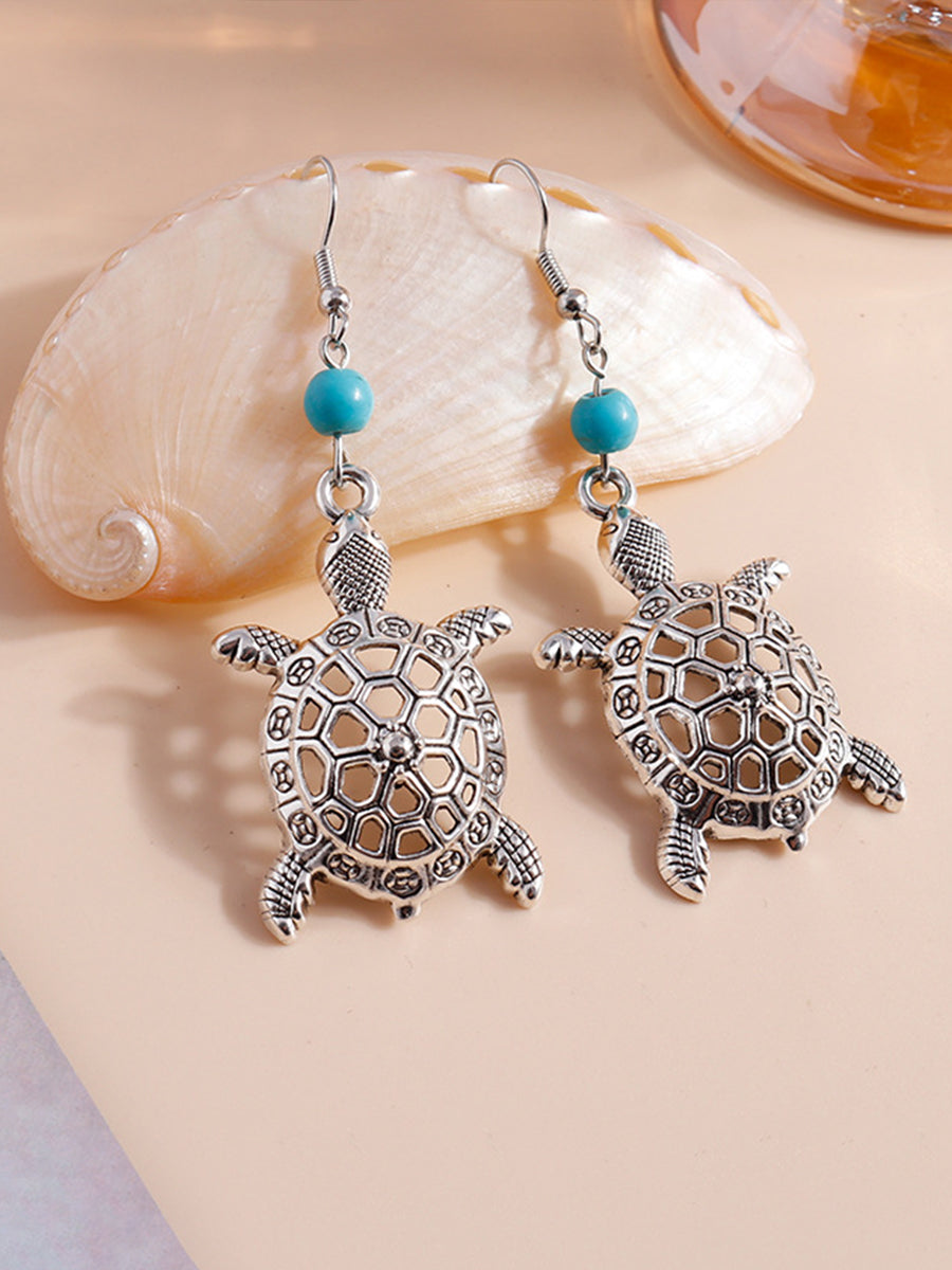 Women's Cut-out Turtle Earrings