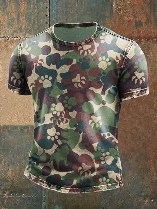 Men's Camouflage Dog T-shirt