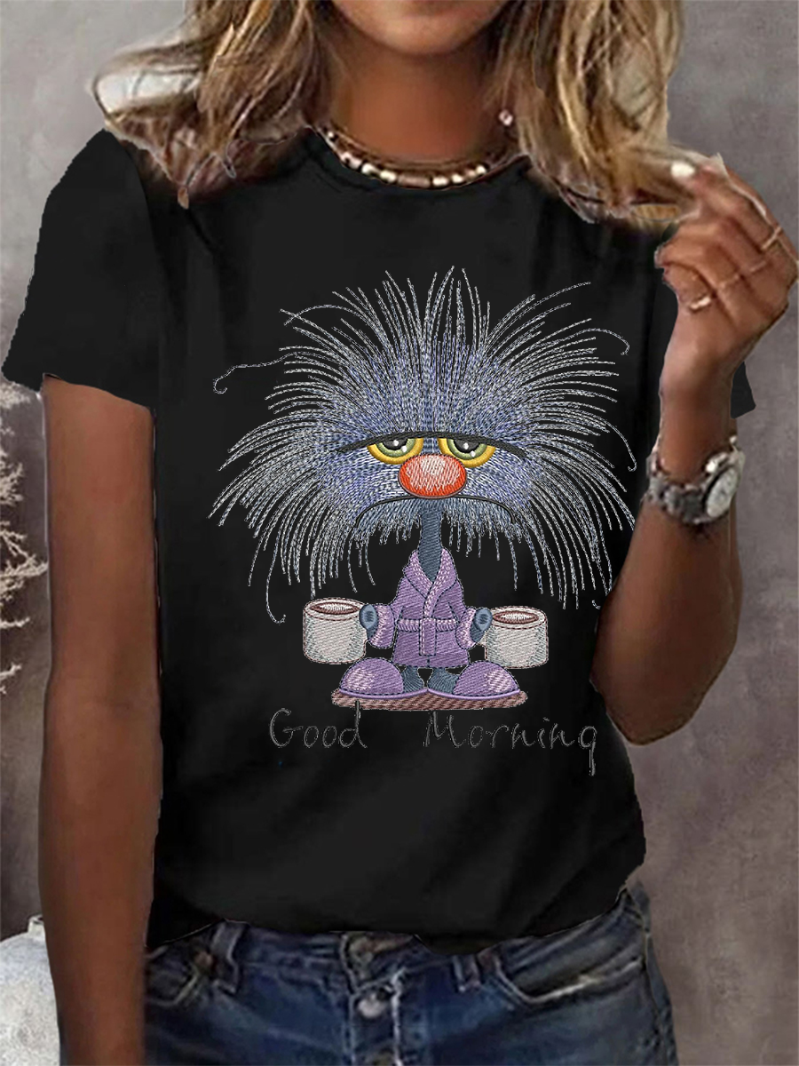Women's Funny Animal Print Casual T-shirt