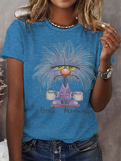 Women's Funny Animal Print Casual T-shirt