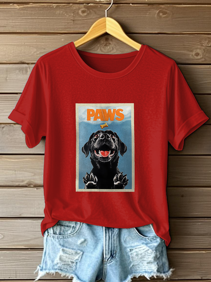 Women's Labrador Retriever Print Casual T-Shirt