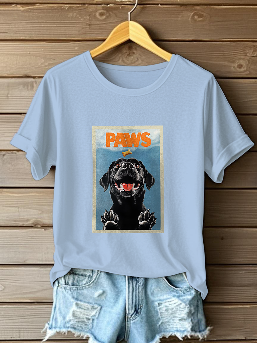 Women's Labrador Retriever Print Casual T-Shirt