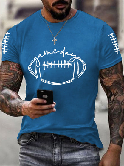 Men's Football Gameday Football Fans Casual Tee
