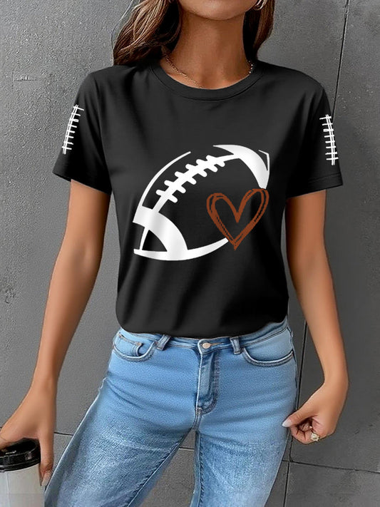 Women's Football Gameday Football Fans Casual Tee