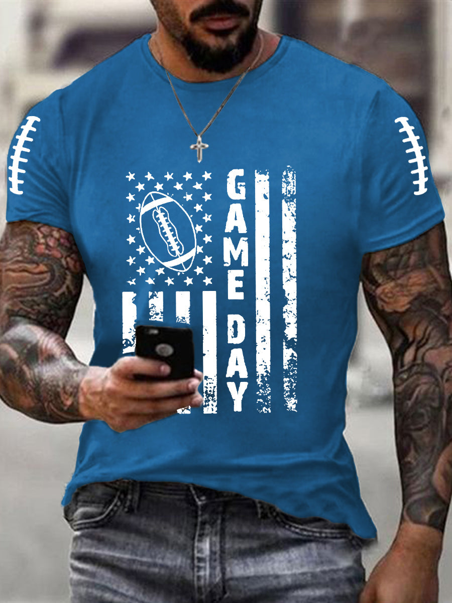 Men's Football Gameday Football Fans Casual Tee