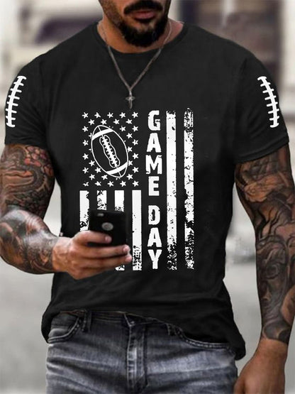 Men's Football Gameday Football Fans Casual Tee