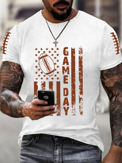 Men's Football Gameday Football Fans Casual Tee