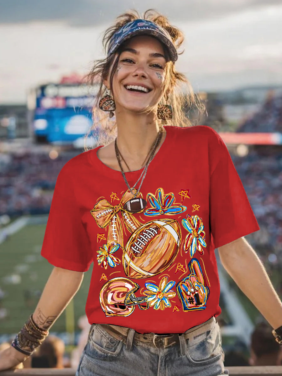 Women's Football Fans Gameday Casual Tee