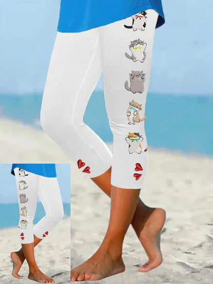 Women's fun cat print leggings