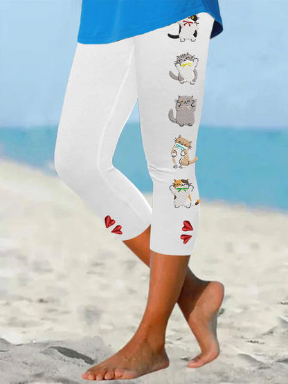 Women's fun cat print leggings