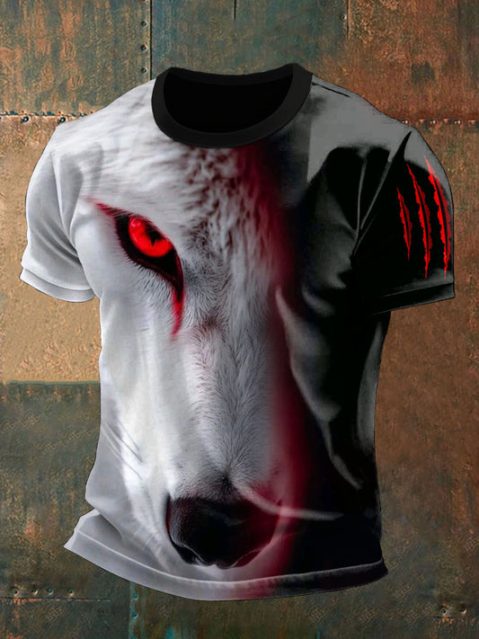 Men's wolf print t-shirts