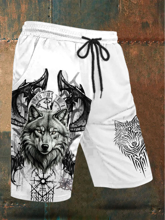 Men's Wolf Culture printed shorts