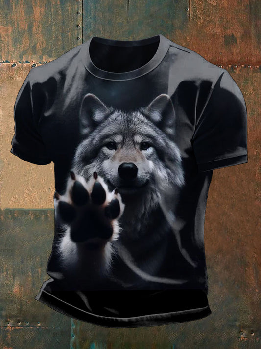 Men's wolf print t-shirts