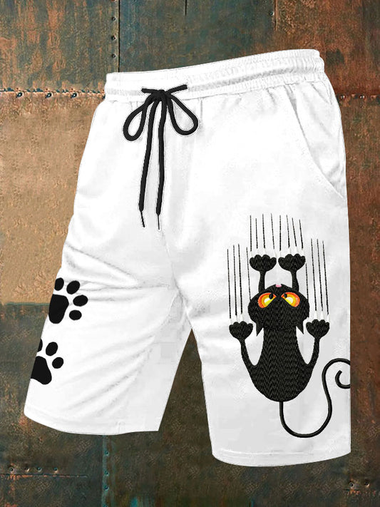 Men's scratch cat shorts
