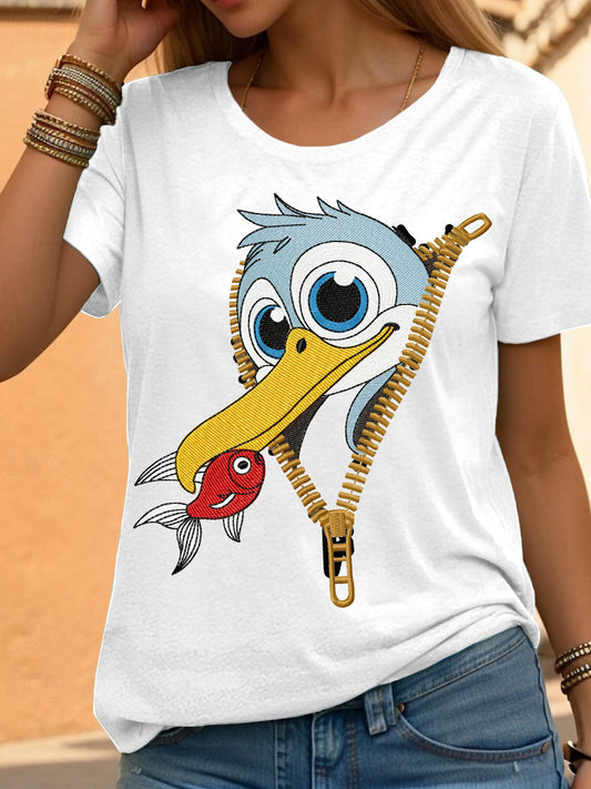 Women's zip-up pelican casual t-shirts