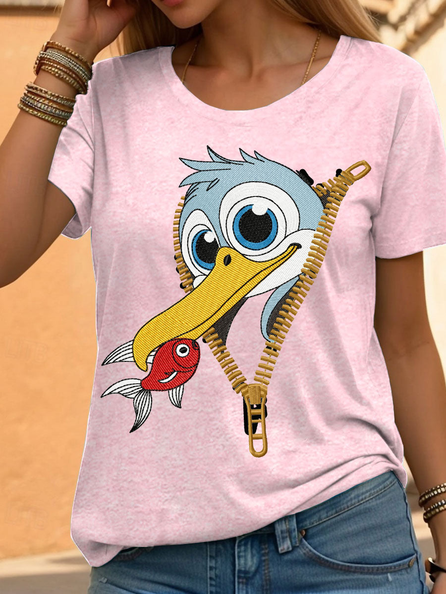Women's zip-up pelican casual t-shirts