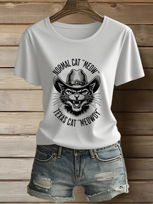 Women's Funny Cat T-shirt