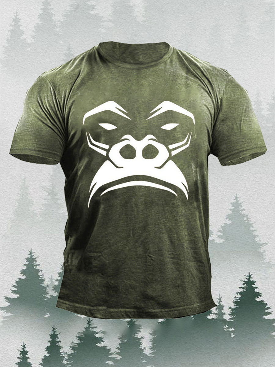 Men's Orangutan Print Casual T-Shirt