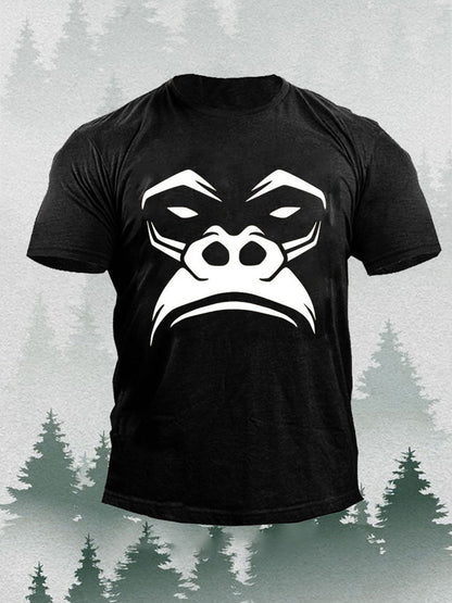 Men's Orangutan Print Casual T-Shirt