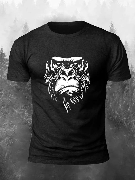 Men's Orangutan Print Casual T-Shirt