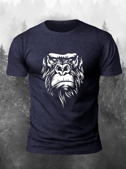 Men's Orangutan Print Casual T-Shirt