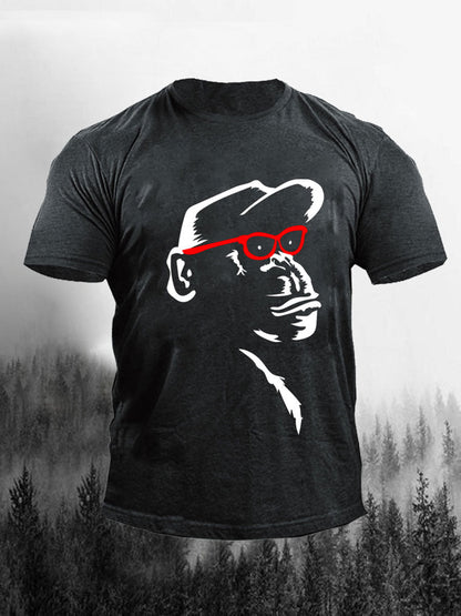 Men's Monkey Art Print Casual T-Shirt