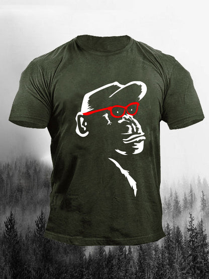 Men's Monkey Art Print Casual T-Shirt