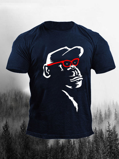 Men's Monkey Art Print Casual T-Shirt