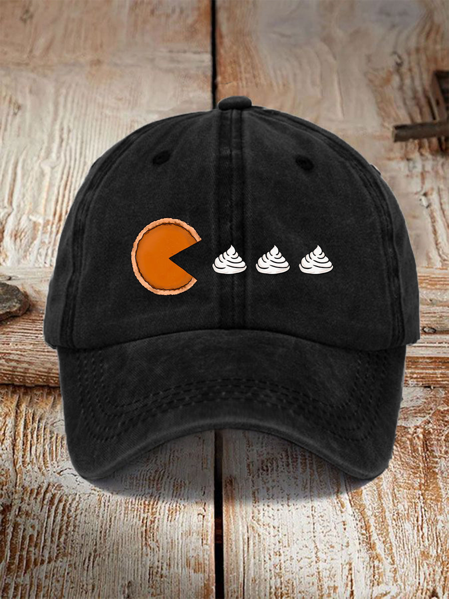 Unisex Fall Pacman Pies Print Hat