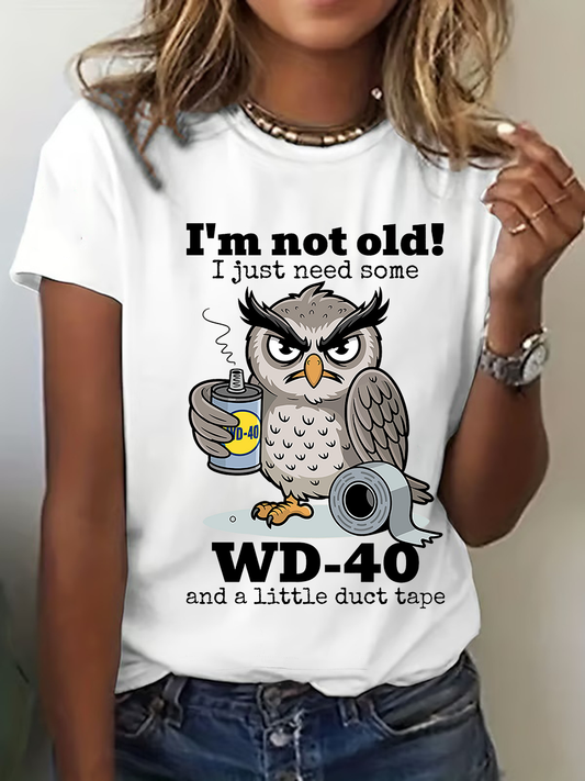 Women's I'm Not Old Printed Casual T-Shirt