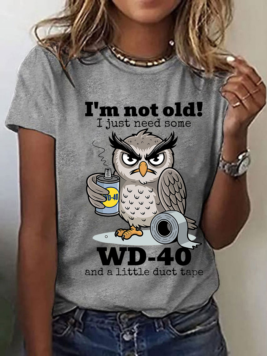 Women's I'm Not Old Printed Casual T-Shirt