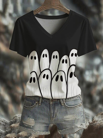 Women's Halloween short-sleeved T-shirt