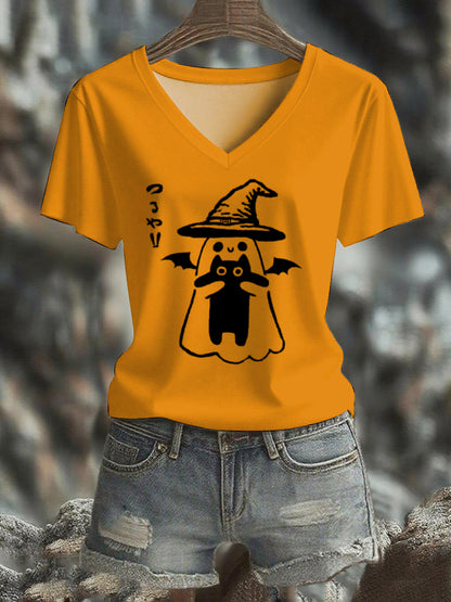 Women's Halloween short-sleeved T-shirt
