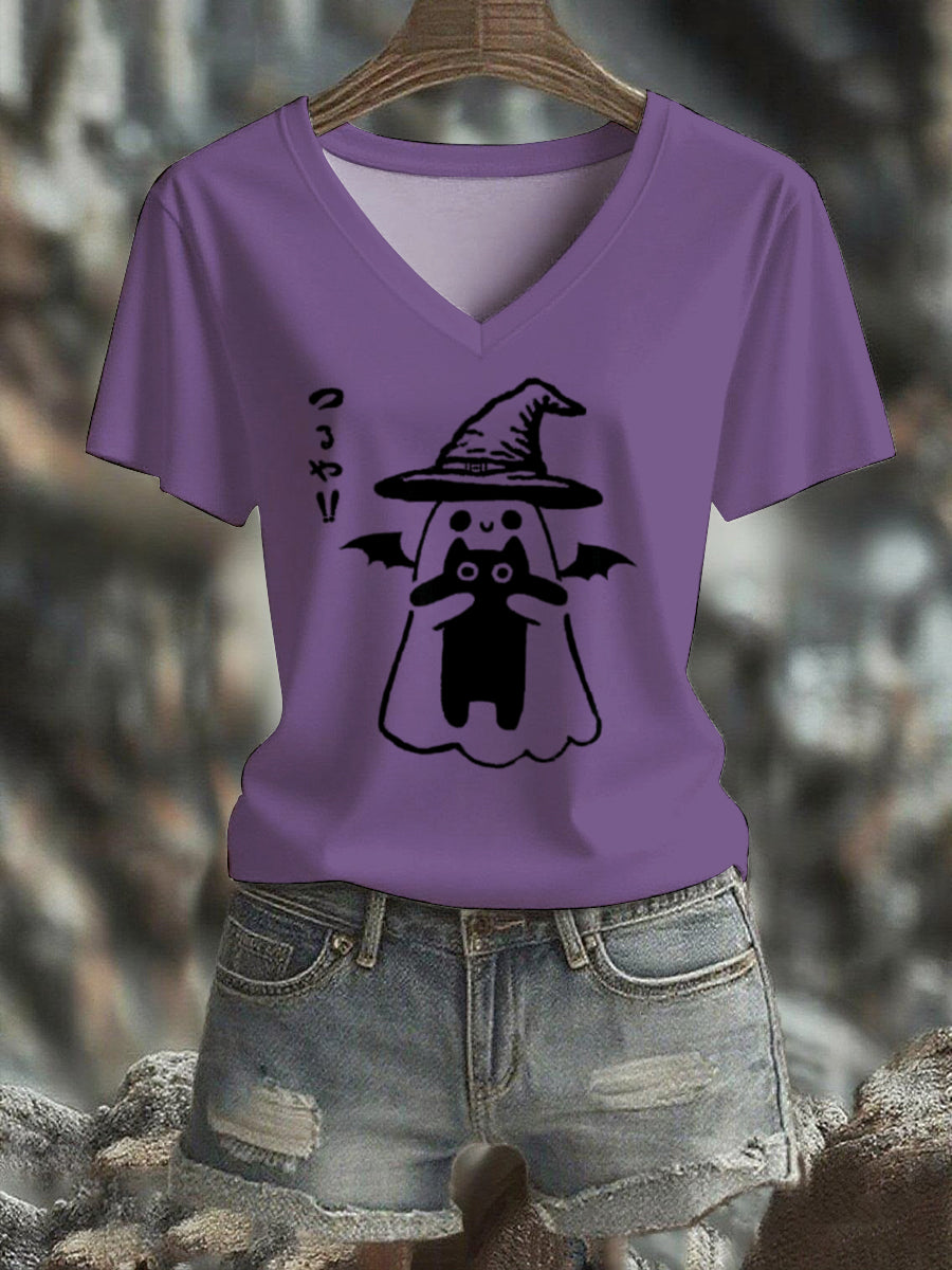 Women's Halloween short-sleeved T-shirt
